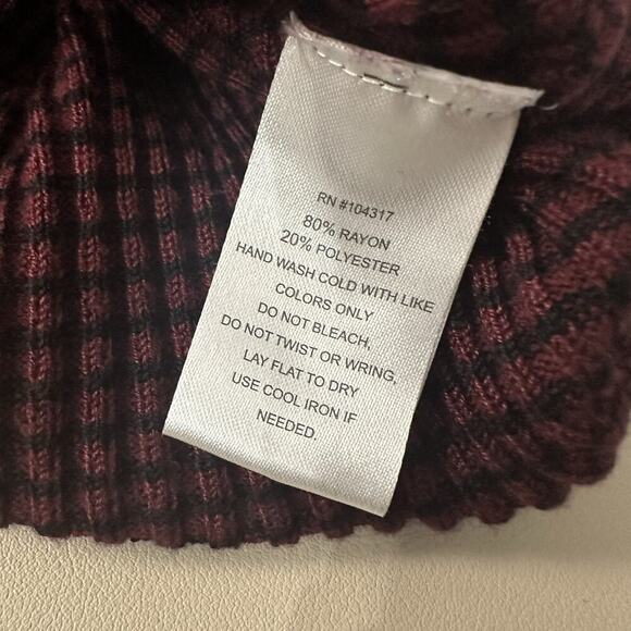 Vtg Derek Heart Turtleneck Top Womens M Striped Ribbed Slim Fit Grunge Y2K - Picture 11 of 12